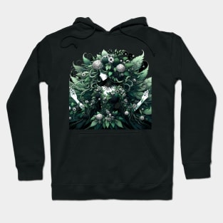 Metal ghotic lady poison flower Hoodie